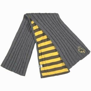 WYOMING COWBOYS KNIT SCARF CHARCOAL BY ZOOZATZ 72"X6" NEW NCAA LICENSED